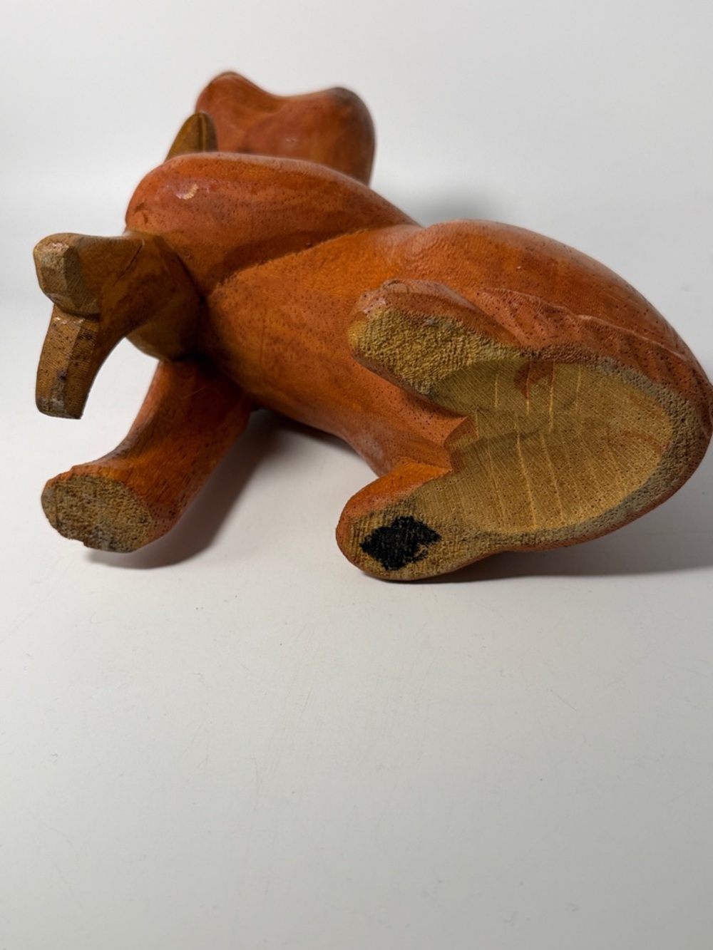 Cat with Fish Wooden Carving - Picture 4 of 5